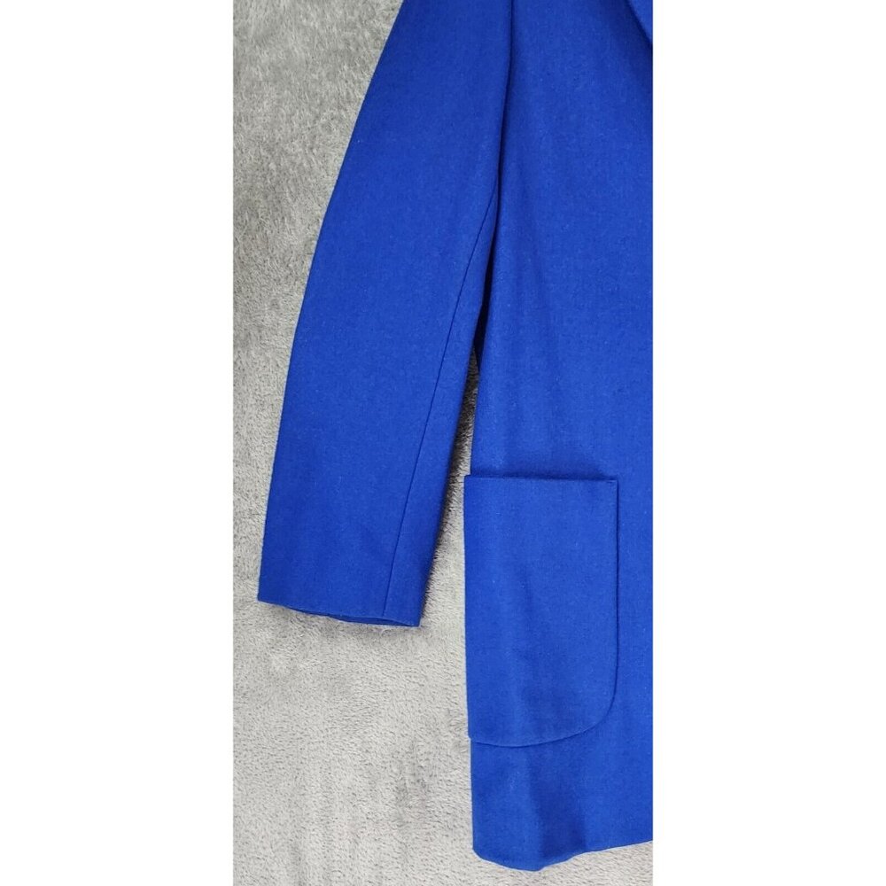 Tommy Hilfiger Blazer Womens Small Blue Wool Blend Vintage Preppy Sports Coat - Picture 10 of 13